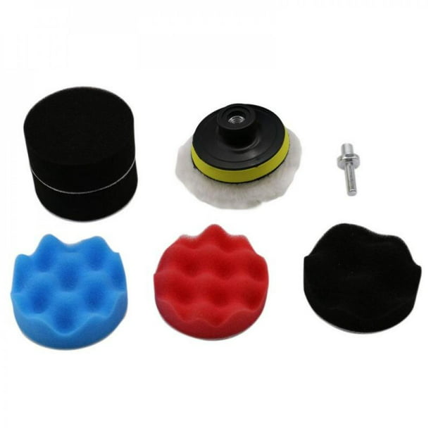 Drill Adapter NEW 7 Pcs 8cm Buffing Pad Auto Car Polishing Wheel Kit Buffer